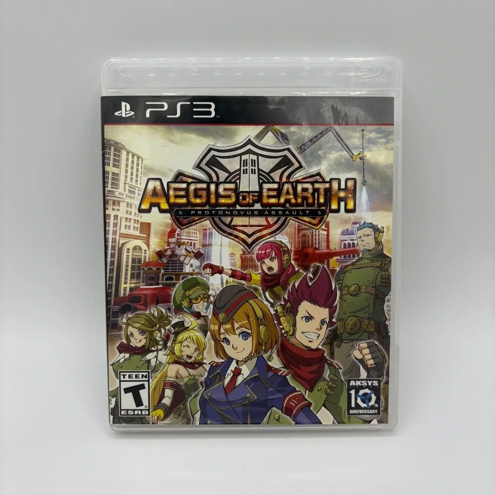 Aegis of Earth Protonovus‎ Assault PS3 PlayStation 3 Game Disc Manual Case CIB